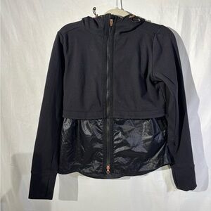 Athleta Black Utility Jacket with Hood